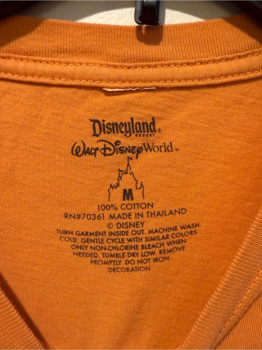 Disney Orange Mickey Graphic Short Sleeve Tee - Picture 3 of 3